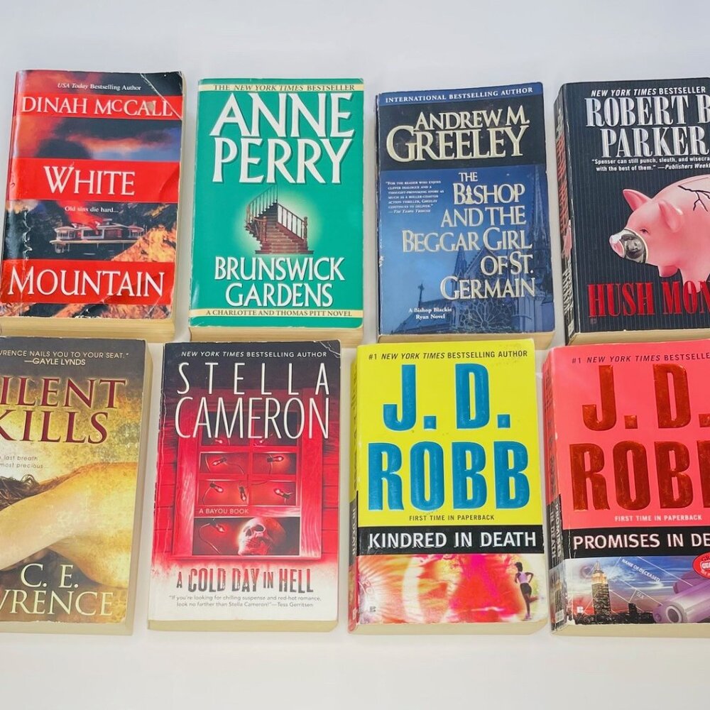Collection of 8 Detective Mystery Novels